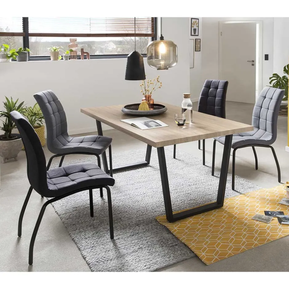 Esszimmer Essgruppe im Loft Stil - Rolandez (fünfteilig)^Wohnen Sale