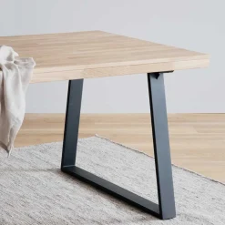 Wohnen Esszimmer Esstisch aus White Wash Eiche - Ledicatos