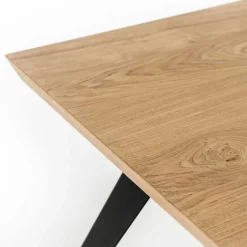 Esszimmer Esstisch in Eiche & Schwarz - Yolfa^Wohnen