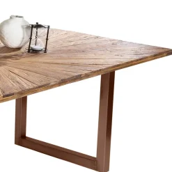 Esszimmer Esstisch mit Altholz-Platte aus Teak - Coras^Wohnen Discount