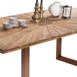 Esszimmer Esstisch mit Altholz-Platte aus Teak - Coras^Wohnen Discount