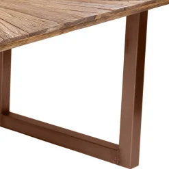 Esszimmer Esstisch mit Altholz-Platte aus Teak - Coras^Wohnen Discount
