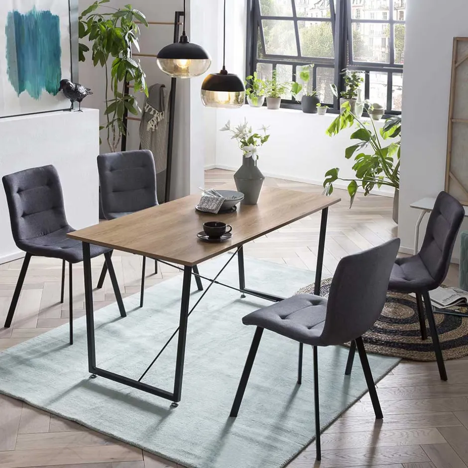 Esszimmer Esstischgruppe 140x70 cm - Ulividus (fünfteilig)^Wohnen Clearance