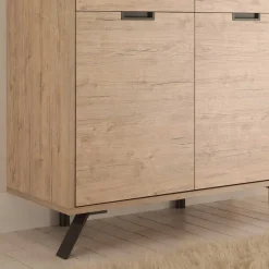 Wohnen Esszimmer Highboard Rodonda im Retro Style