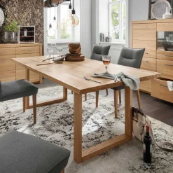 Wohnen Esszimmer Holztisch aus geölter Wildeiche - Loitons