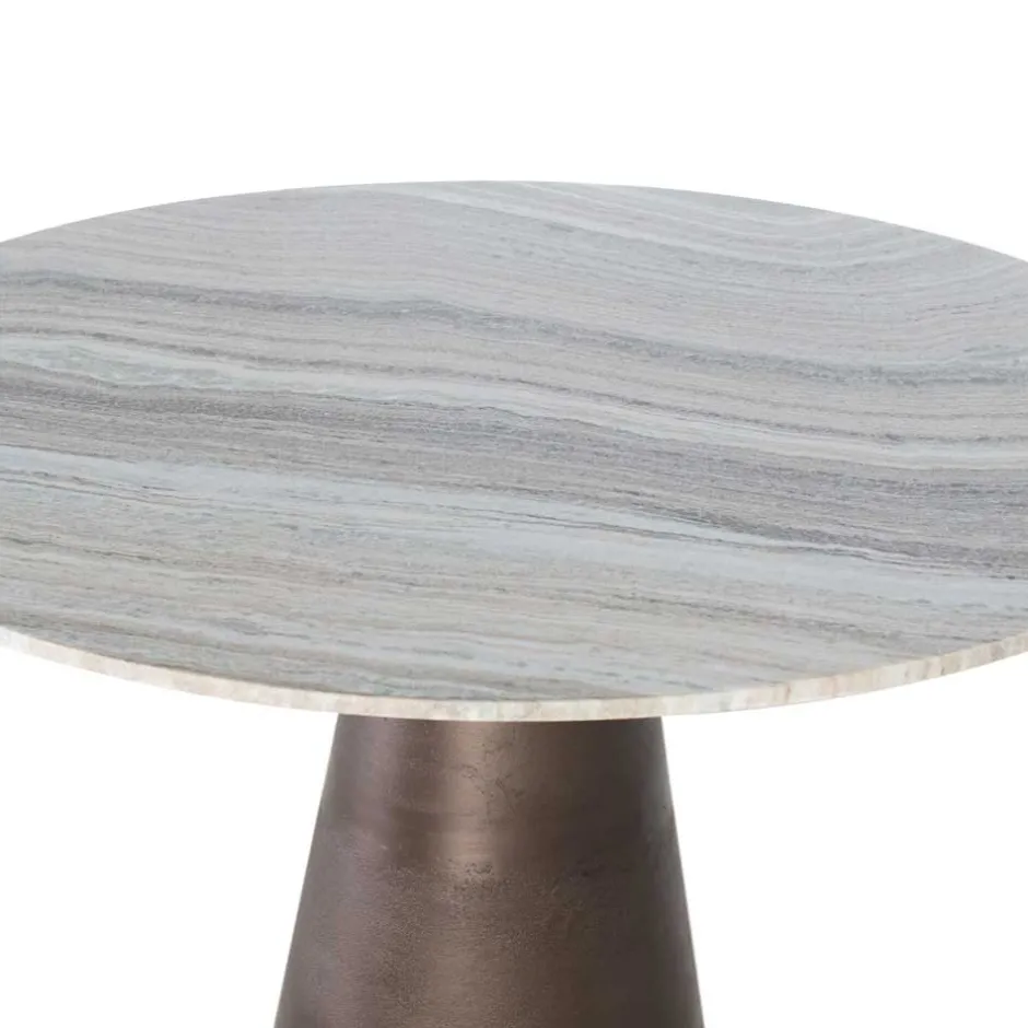 Wohnen Esszimmer Marmortisch in Weiß Grau - Oscinion