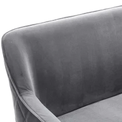 Wohnen Esszimmer Polsterbank in Grau mit Schwarz - Setta