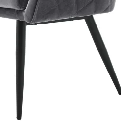 Wohnen Esszimmer Polsterbank in Grau mit Schwarz - Setta