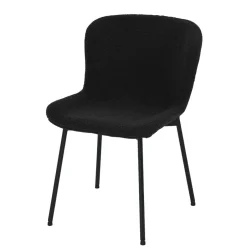 Wohnen Esszimmer Polsterstuhl in Schwarz - Caleena (2er Set)