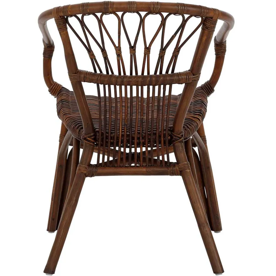 Esszimmer Rattanstuhl in Braun - Longford (2er Set)^Wohnen Sale