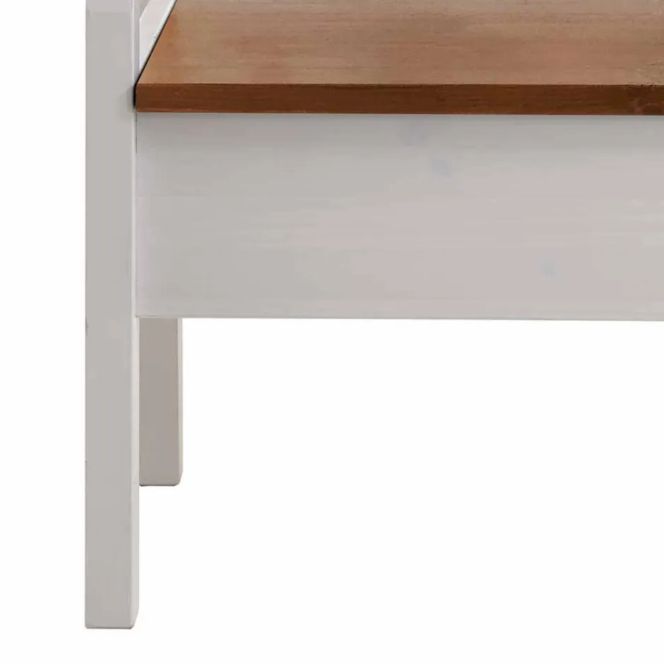 Wohnen Esszimmer Sitzbank Barlad in Weiß Kiefer massiv