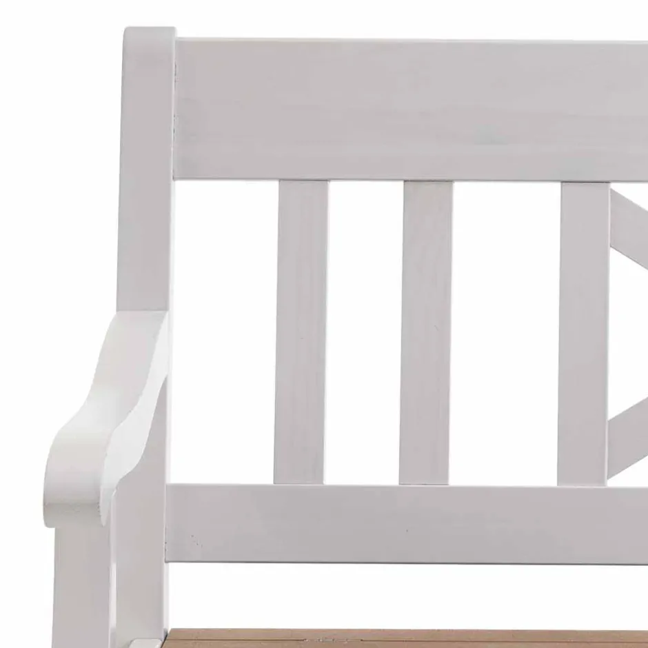 Wohnen Esszimmer Sitzbank Barlad in Weiß Kiefer massiv