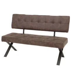 Esszimmer Sitzbank Laticio in Braun Microfaser^Wohnen Outlet