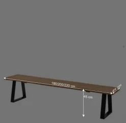 Esszimmer Sitzbank mit natürlicher Baumkante - Sympatia^Wohnen