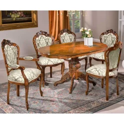 Wohnen Esszimmer Sitzgruppe im Barock Stil - Ursanna (sechsteilig)