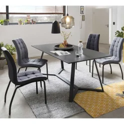 Esszimmer Sitzgruppe im Loft Stil - Vonza (fünfteilig)^Wohnen Online