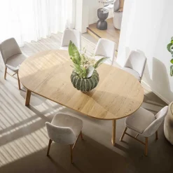 Wohnen Esszimmer Sitzgruppe im Scandi Chic - Rascilda (siebenteilig)