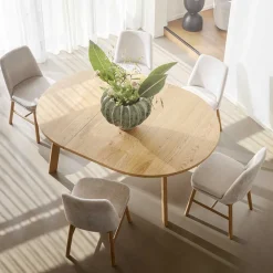 Wohnen Esszimmer Sitzgruppe im Scandi Chic - Rascilda (siebenteilig)