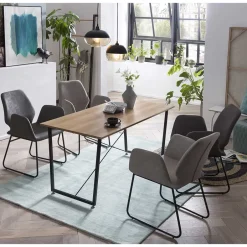 Esszimmer Sitzgruppe mit Armlehnstühlen - Ninjos (fünfteilig)^Wohnen Best