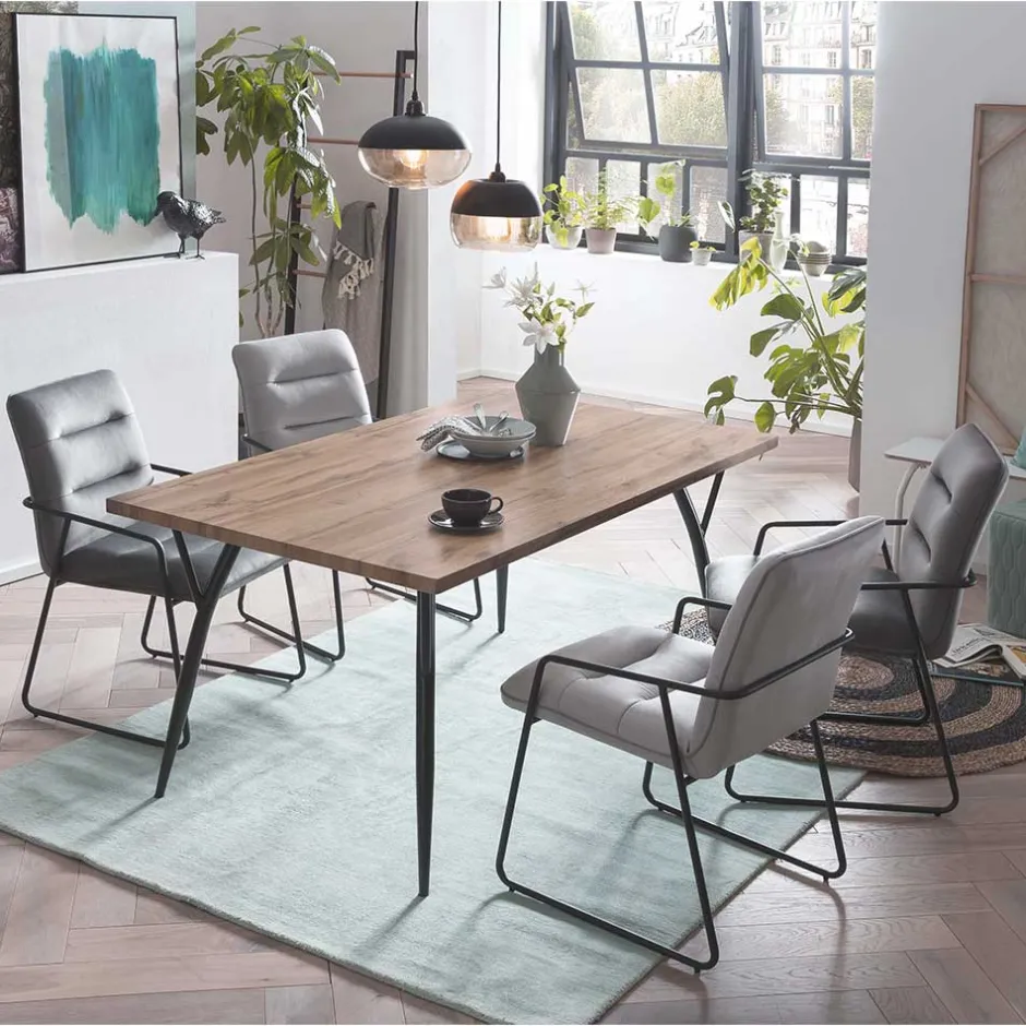 Wohnen Esszimmer Sitzgruppe mit Tisch - Franka (fünfteilig)