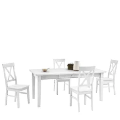 Wohnen Esszimmer Sitzgruppe Onesti im skandinavischen Landhausstil (fünfteilig)