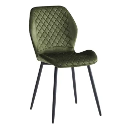 Esszimmer Stuhlset in Dunkelgrün - Yalley (4er Set)^Wohnen