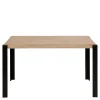 Wohnen Esszimmer Tisch in Holzoptik Eiche & Schwarz - Cigano