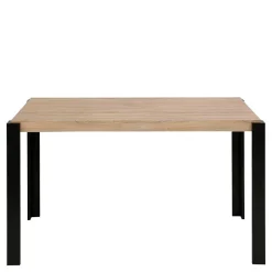 Wohnen Esszimmer Tisch in Holzoptik Eiche & Schwarz - Cigano