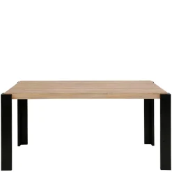 Wohnen Esszimmer Tisch in Holzoptik Eiche & Schwarz - Cigano