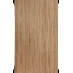 Wohnen Esszimmer Tisch in Holzoptik Eiche & Schwarz - Cigano