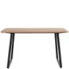 Esszimmer Tisch in Wildeiche Optik & Schwarz - Neviska^Wohnen