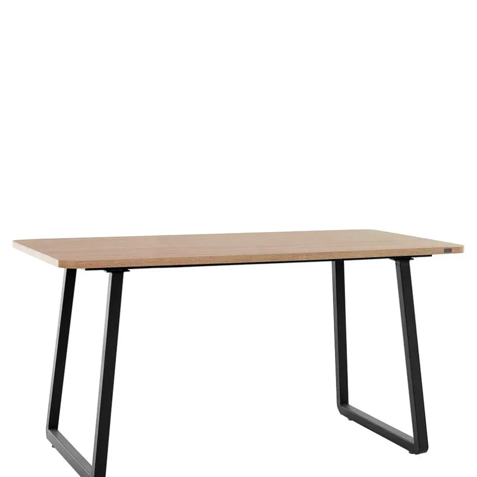 Esszimmer Tisch in Wildeiche Optik & Schwarz - Neviska^Wohnen