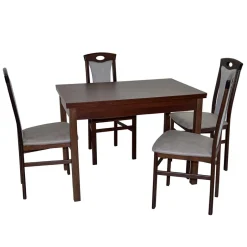 Wohnen Esszimmer Tisch mit Stühlen Set - Renato (fünfteilig)