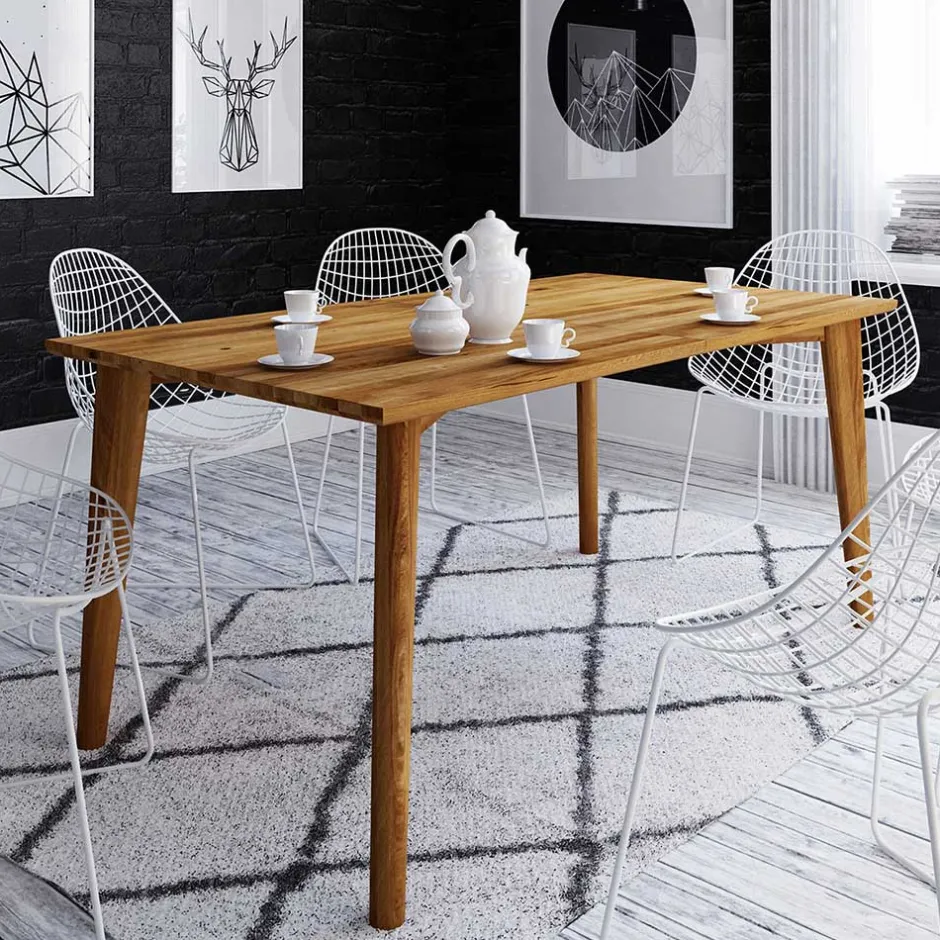 Wohnen Esszimmer Wildeiche Tisch geölt - Eavy