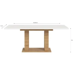 Esszimmer-Ausziehtisch mit Säulengestell - Andryas^Wohnen Hot