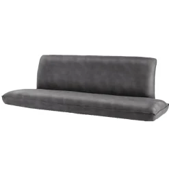 Wohnen Esszimmerbank in Dunkelgrau Microfaser - Aturin