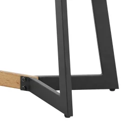 Wohnen Esszimmerbank in Eiche Optik mit Schwarz - Yasmina