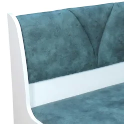 Wohnen Esszimmerbank in Vintage Blau & Weiß Oratio mit Stauraum