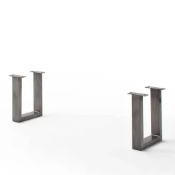 Wohnen Esszimmerbank in Walnuss Braun mit Altsilber - This