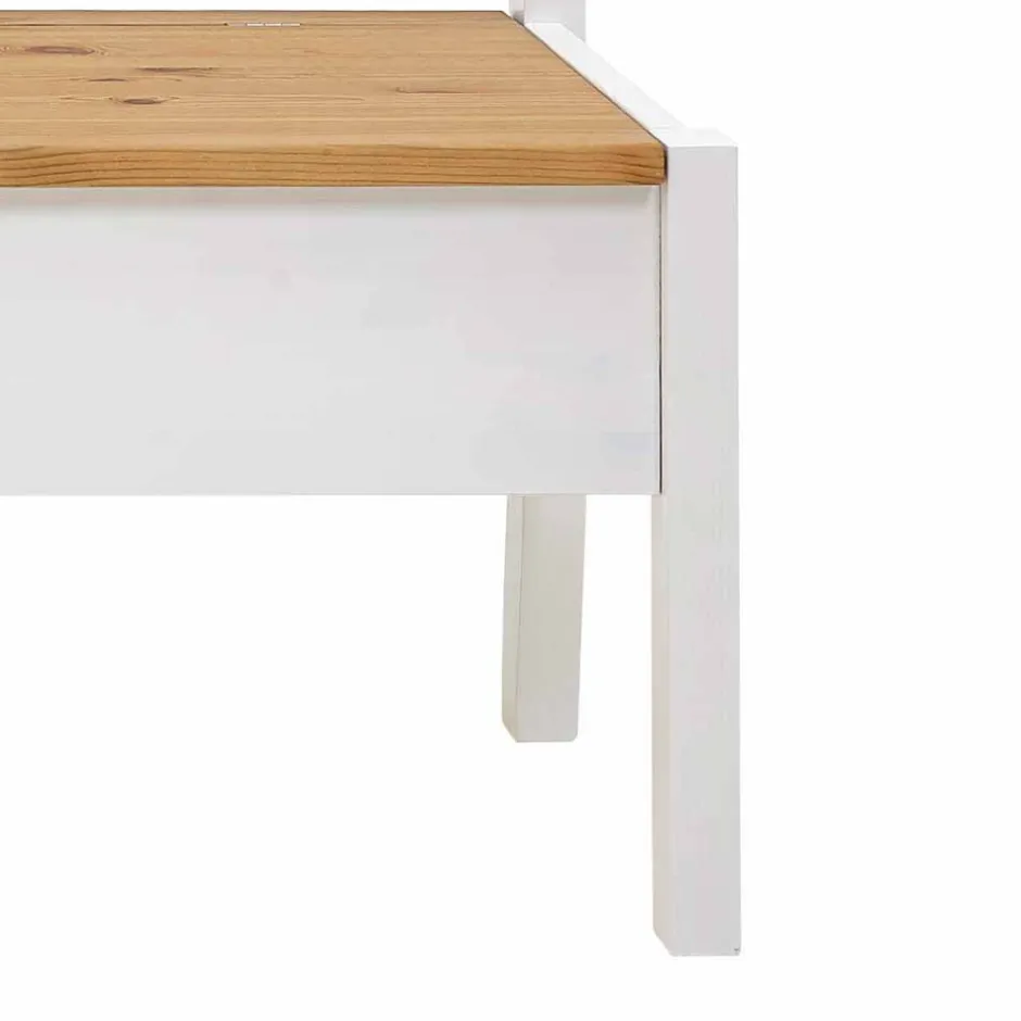 Wohnen Esszimmerbank Molzau in Weiß Kiefer massiv