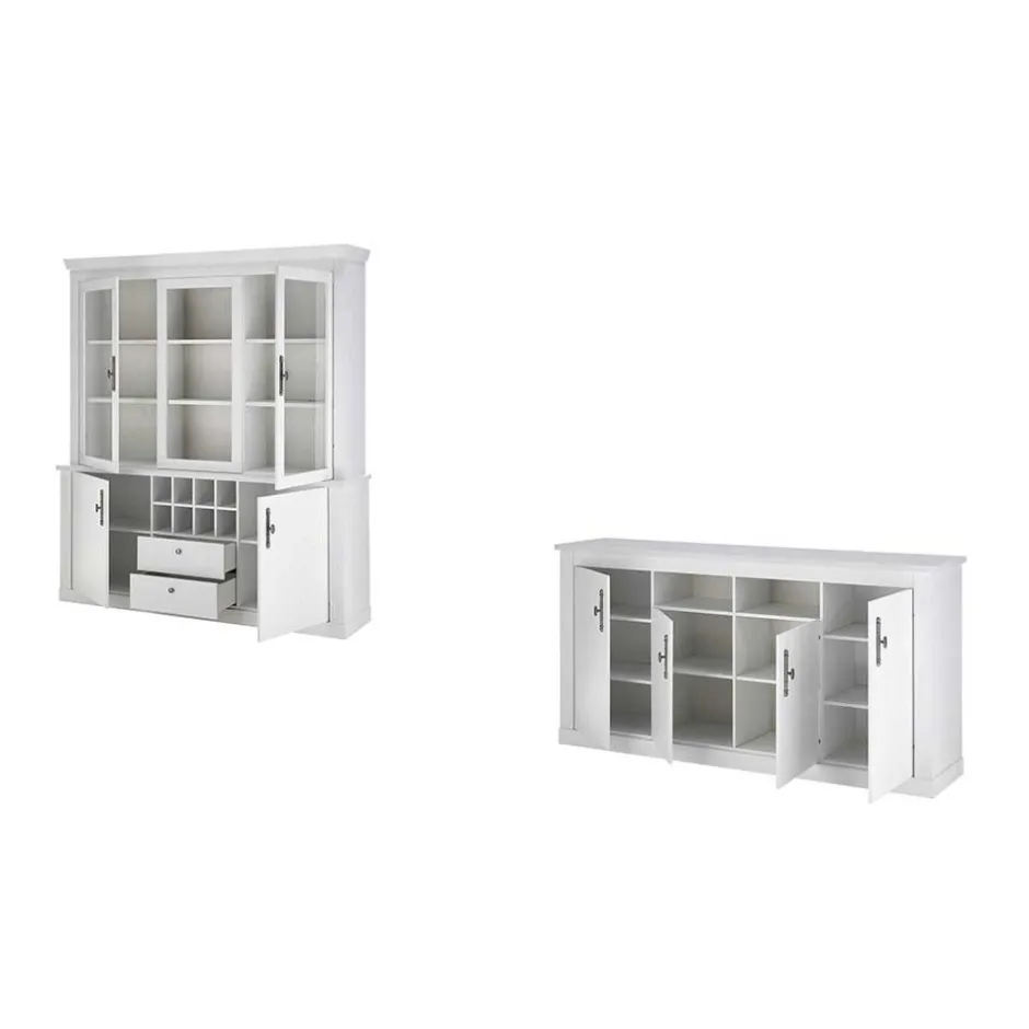 Esszimmerschränke in weißer Holzoptik Pinie - Liancos (zweiteilig)^Wohnen Hot