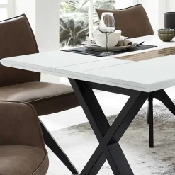 Wohnen Esszimmersitzgruppe inklusive sechs Stühle - Niam I (siebenteilig)