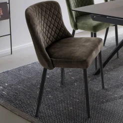 Wohnen Esszimmerstühle in Anthrazit - Liva (4er Set)