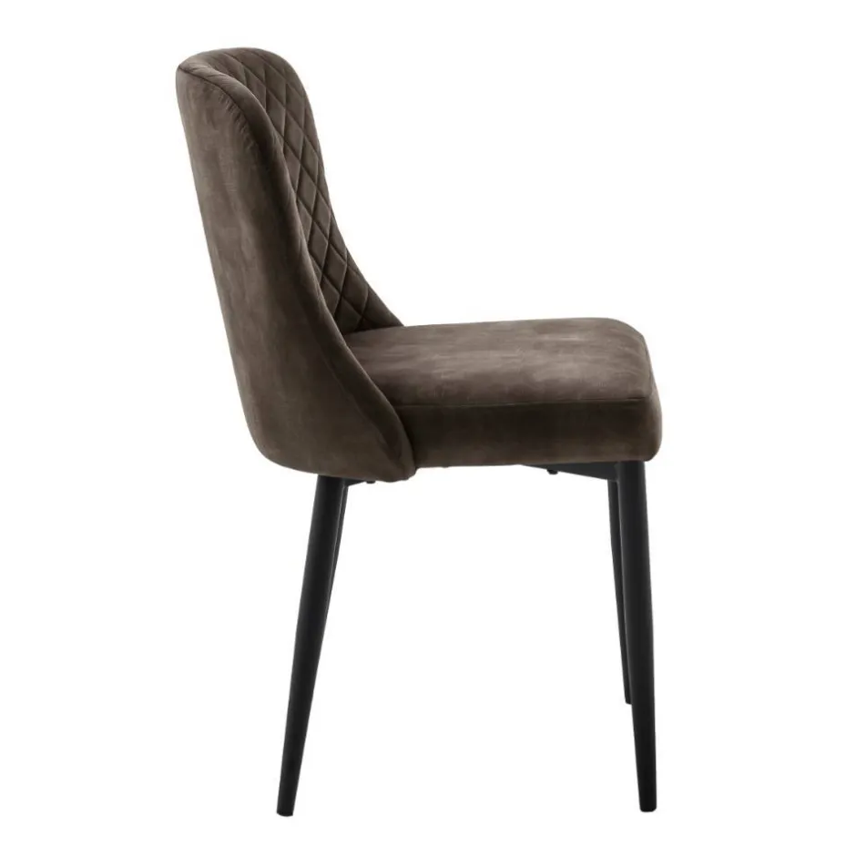 Wohnen Esszimmerstühle in Anthrazit - Liva (4er Set)