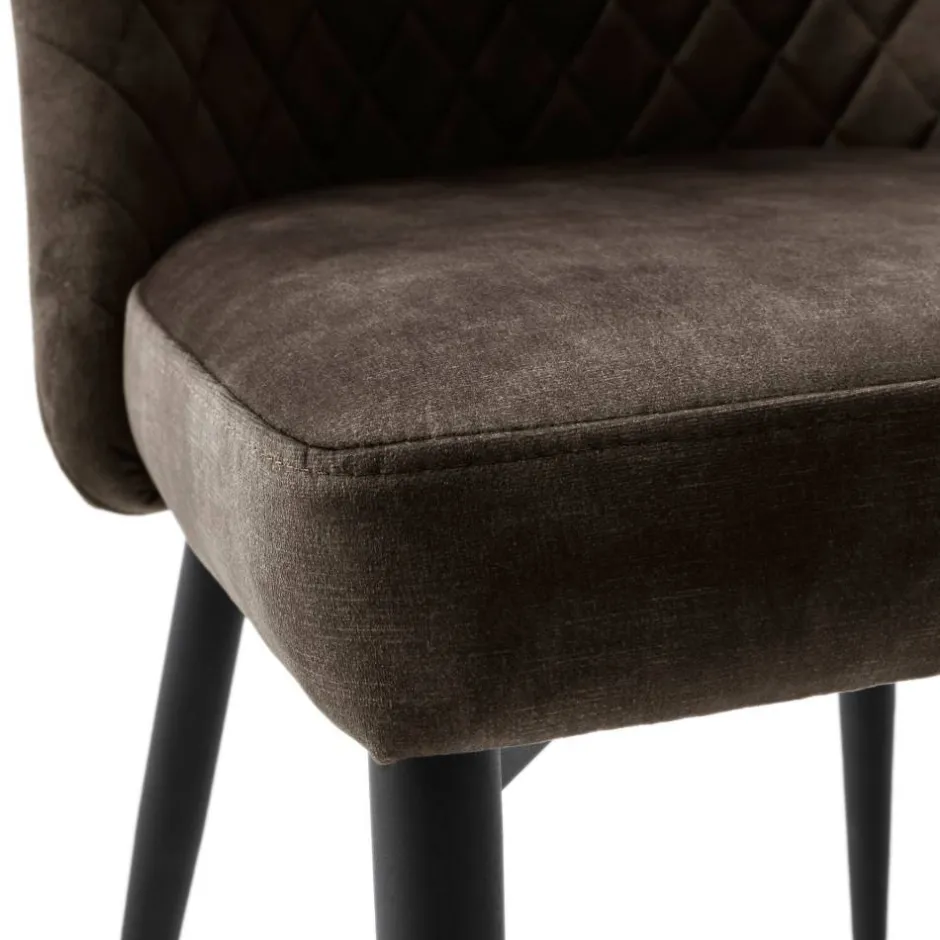 Wohnen Esszimmerstühle in Anthrazit - Liva (4er Set)