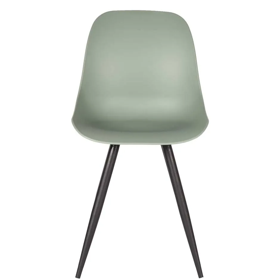 Esszimmerstuhl in Graugrün Kunststoff - Stana (2er Set)^Wohnen Hot