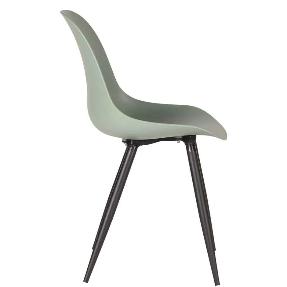 Esszimmerstuhl in Graugrün Kunststoff - Stana (2er Set)^Wohnen Hot