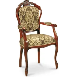 Esszimmerstuhl mit Armlehnen im Barockstil - Vennezo^Wohnen Outlet
