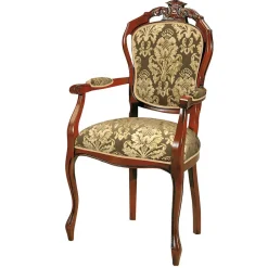 Esszimmerstuhl mit Armlehnen im Barockstil - Vennezo^Wohnen Outlet