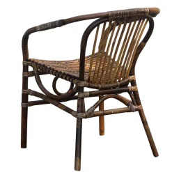 Wohnen Esszimmerstuhl Onesty aus Rattan